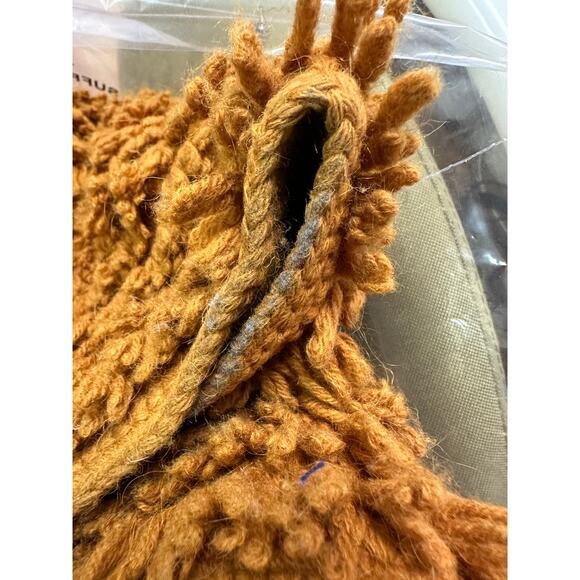 Stolen Girlfriends Club Duster Sweater Womens 10 Looped Yarn Burnt Orange - Picture 10 of 10